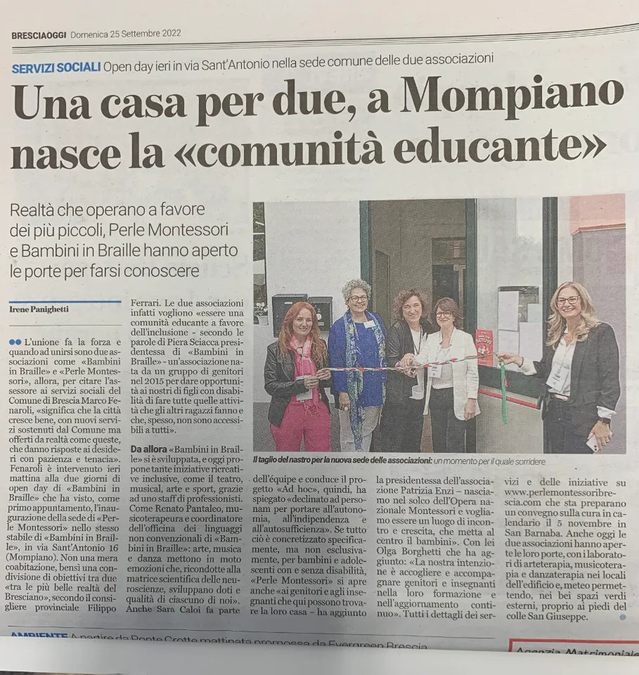 Foto 2 dell'articolo «La nostra prima sede a Mompiano: l’inaugurazione»