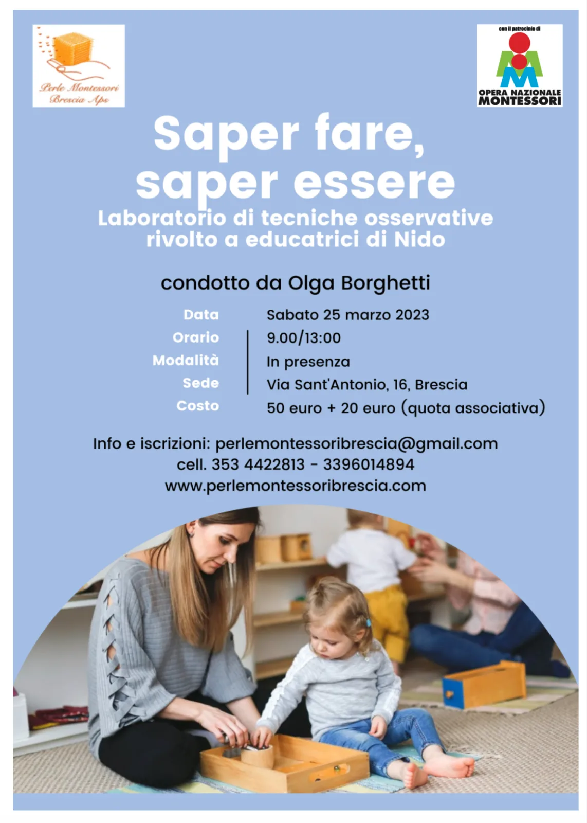 Locandina di «Saper fare, saper essere»