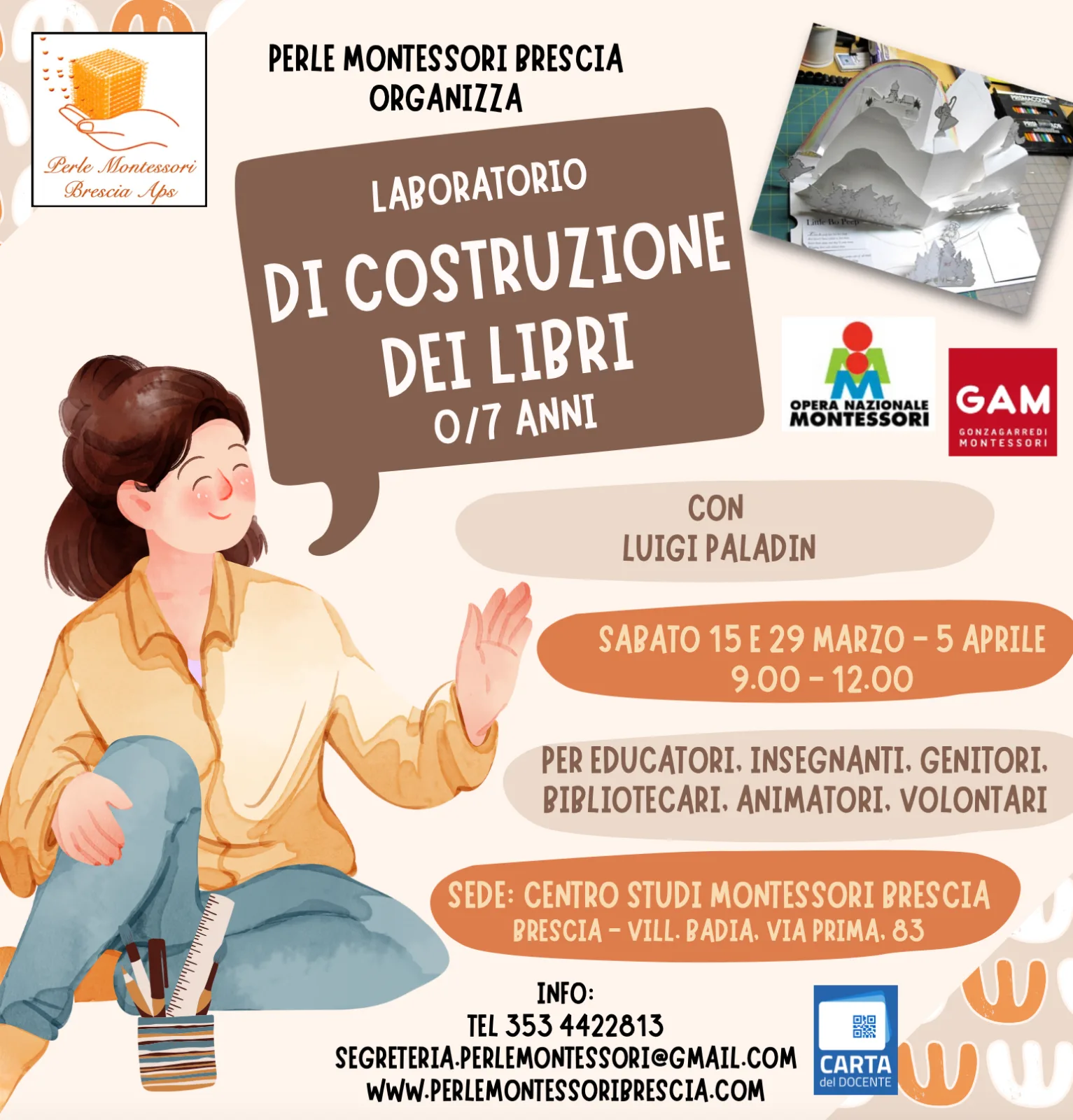 Locandina di «Narrazione e lettura — Costruzione del libro · 2025»