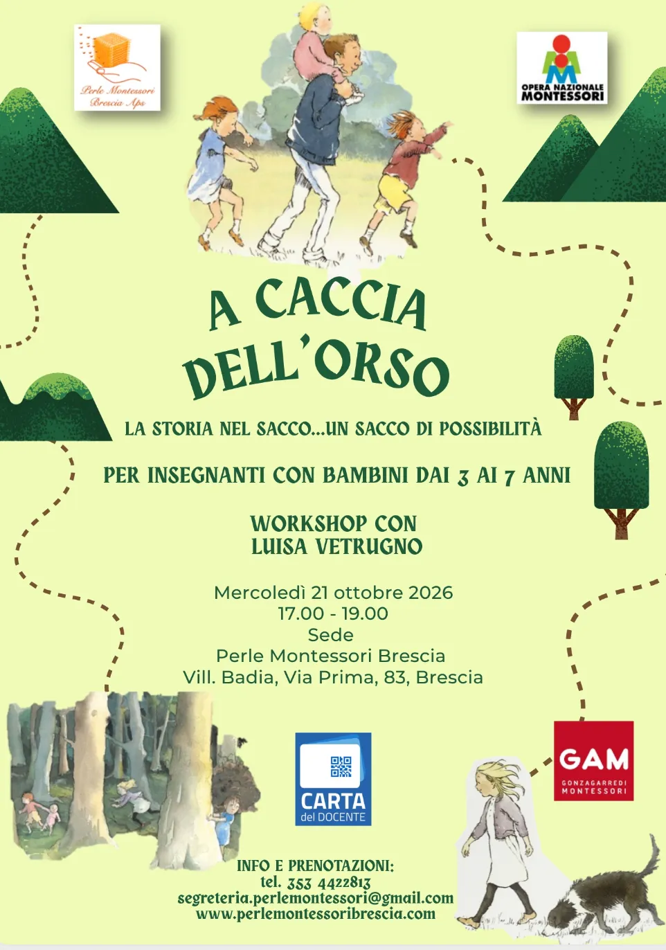 Locandina di «Narrazione e lettura — Story Sack: A caccia dell'orso»