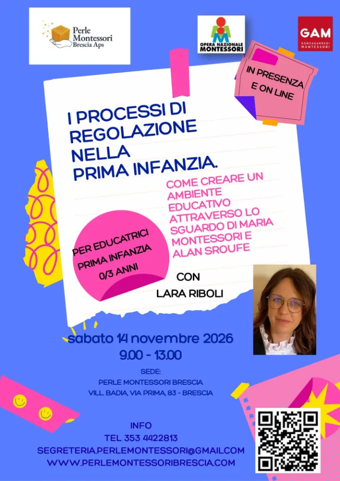 Locandina di «I Processi di Regolazione nella Prima Infanzia»
