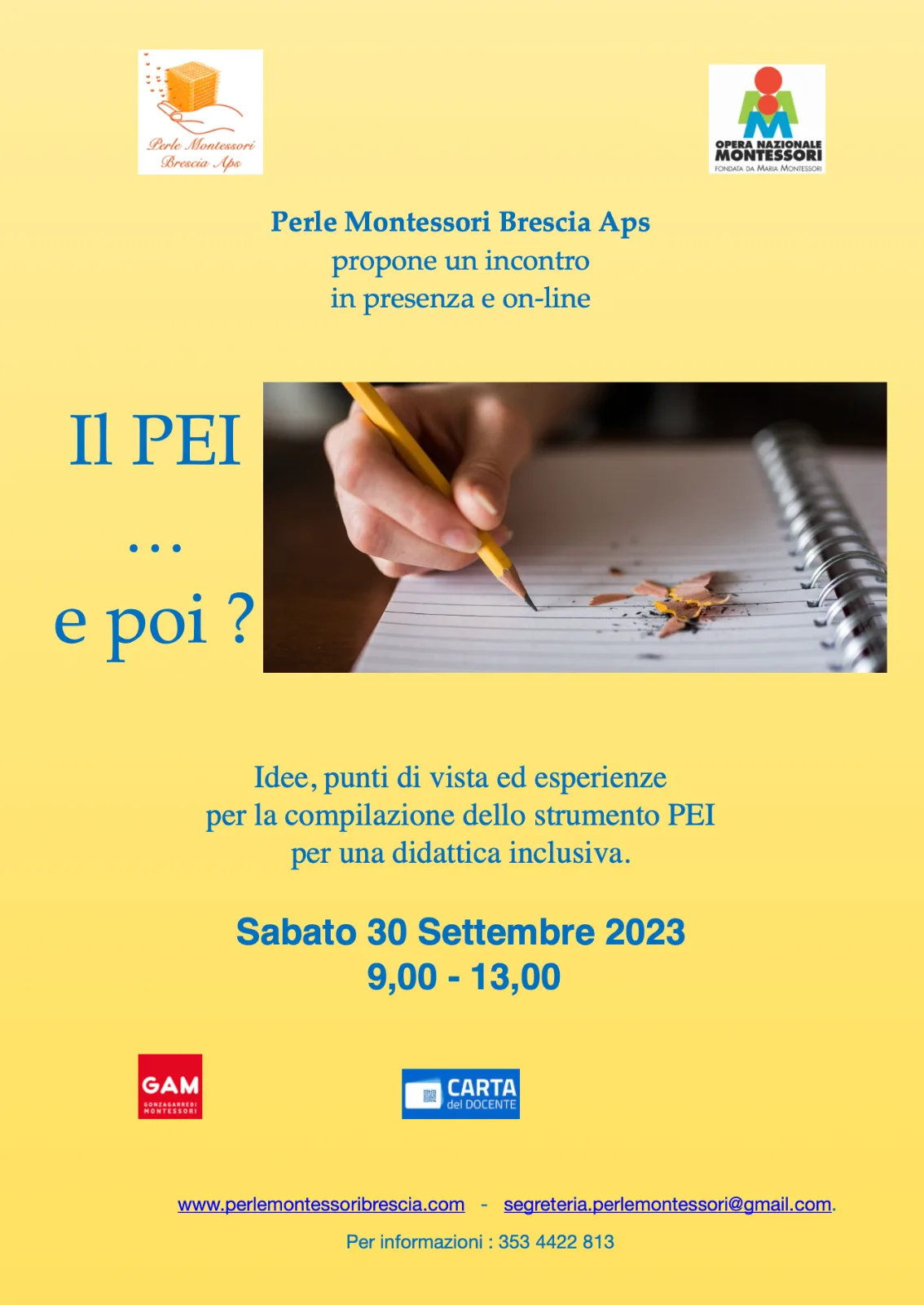Locandina di «Il PEI e poi? — 2023»